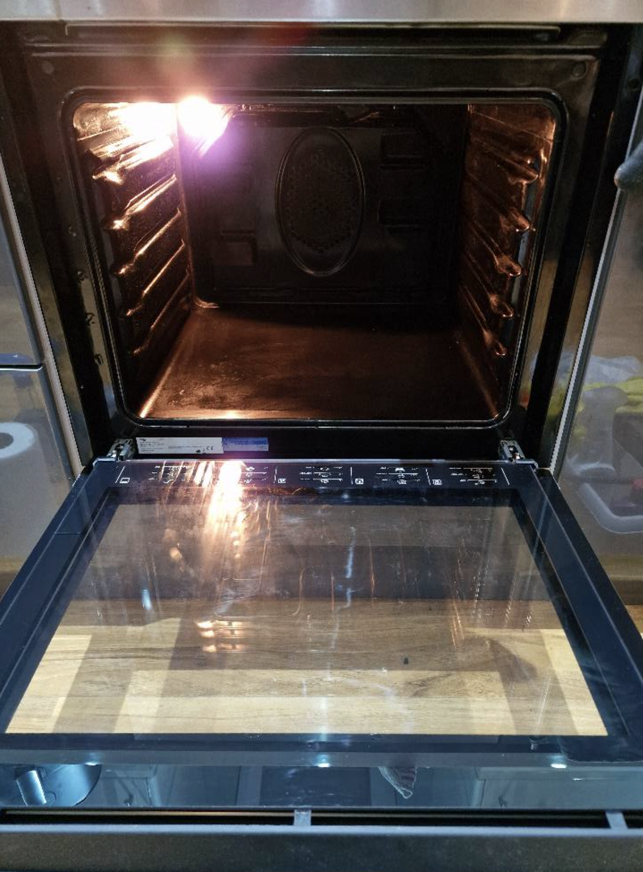 Oven after cleaning